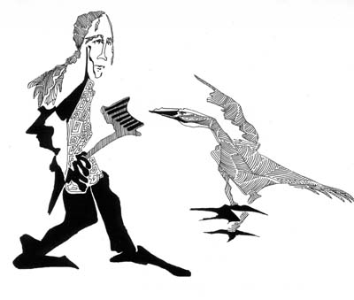 Allen with Turkey Drawing